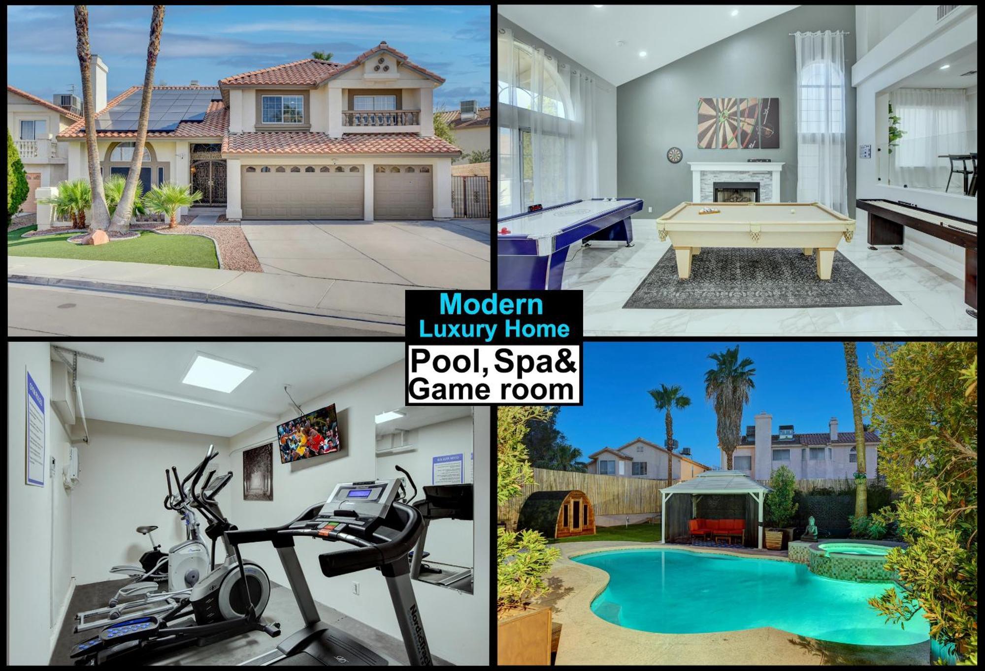 Buddha Play Modern With Pool & Spa Sauna Near Vegas Strip Лас-Вегас Экстерьер фото